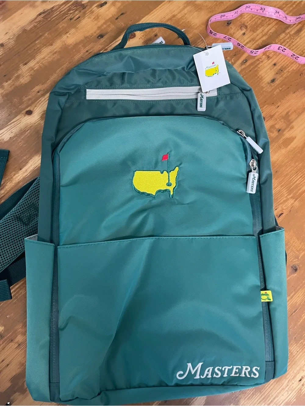 NWT Masters Green Golf Logo Backpack - Masters green